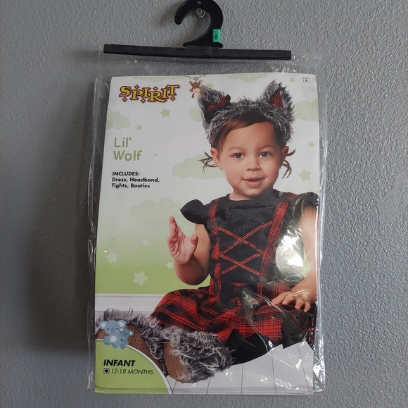 Spirit Halloween Baby Wolf Costume Infant 12-18 Months - Picture 2 of 5